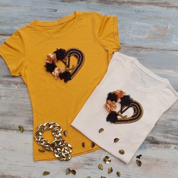 LVRhinestone HANDMADE, Ladies Tee, Bling T-Shirt, Perfect Gift. - Picture 1 of 6